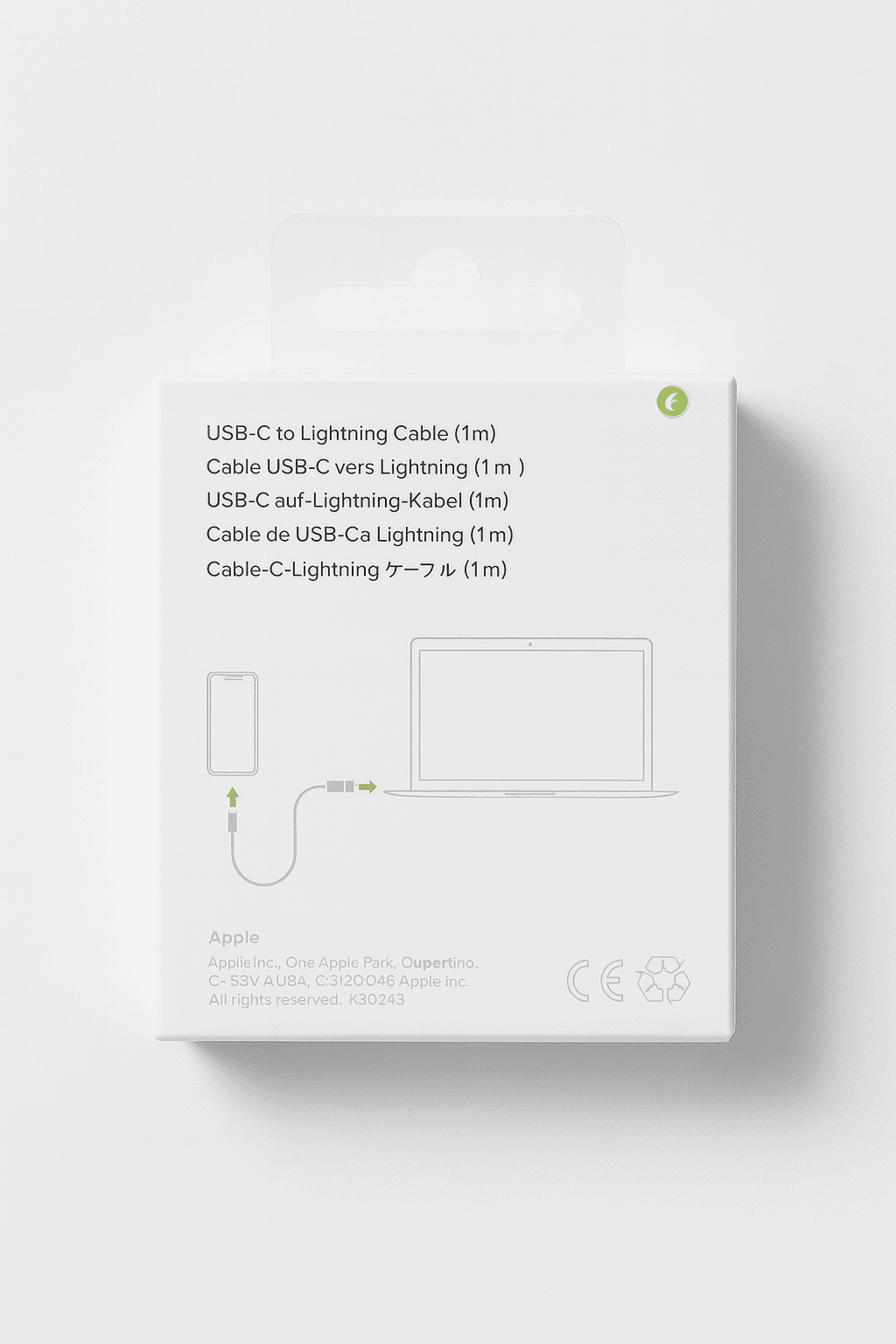 Cable Certificado USB-C a Lightning (1 metro)