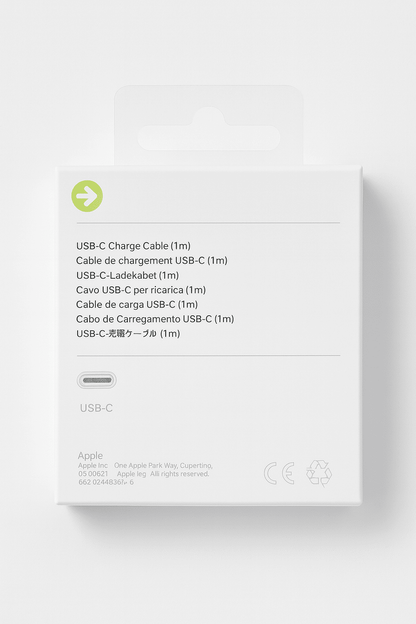 Cable Certificado USB-C a USB-C TEJIDO (1 metro)