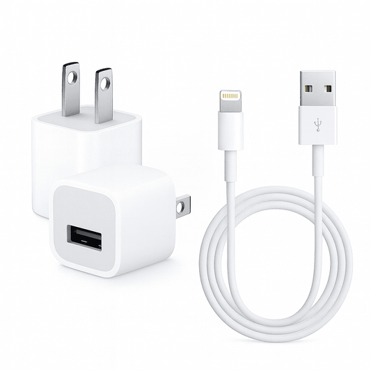 Cargador Original Apple 5W + Cable Lightning – Sin empaque