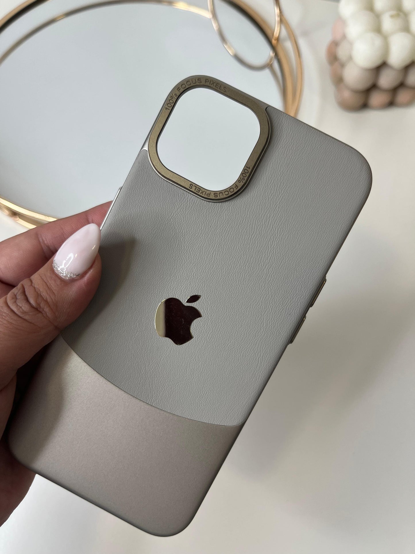 Leather Case Para iPhone