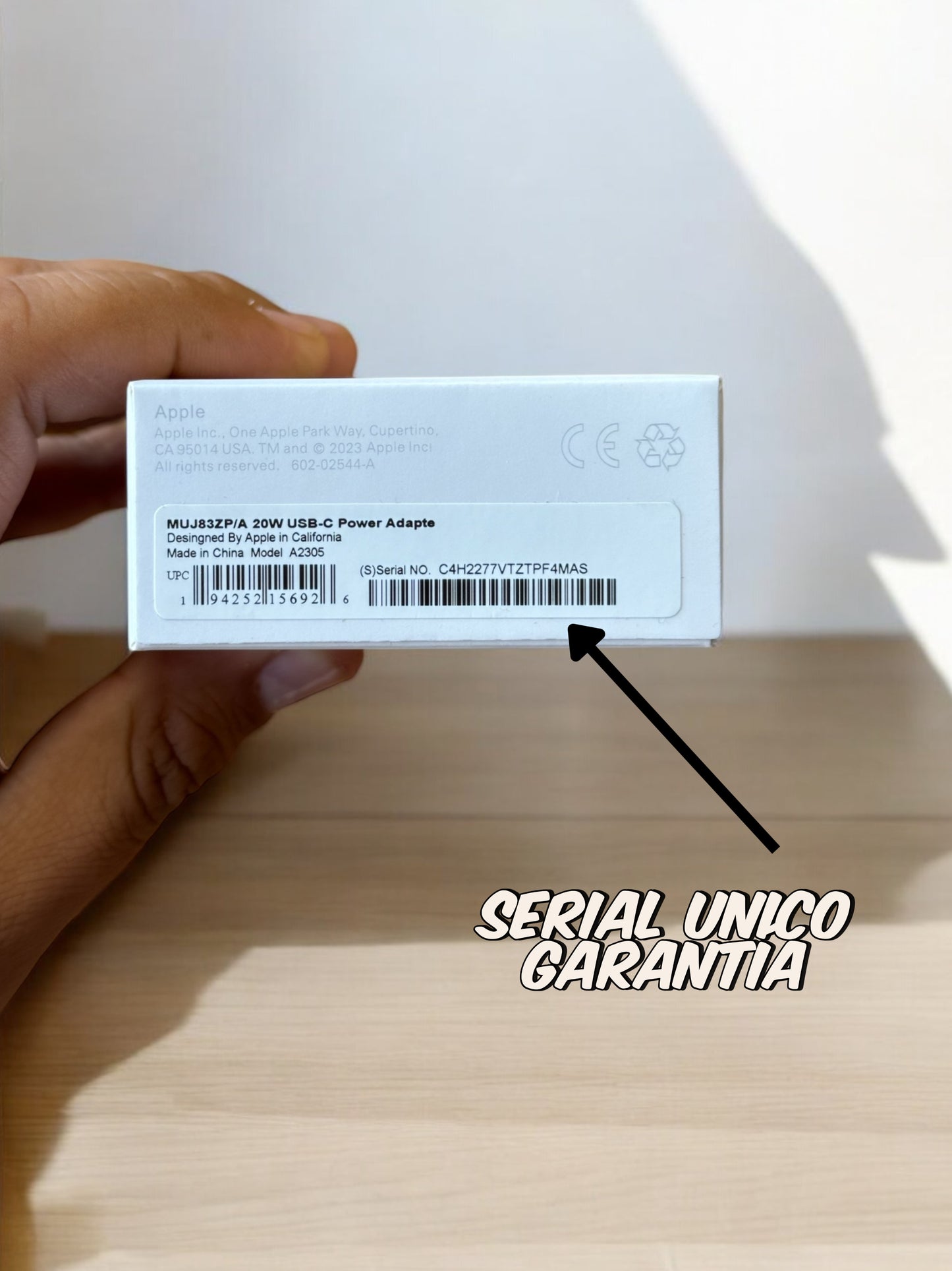 Cargador Certificado USB-C 20W – Carga Rápida