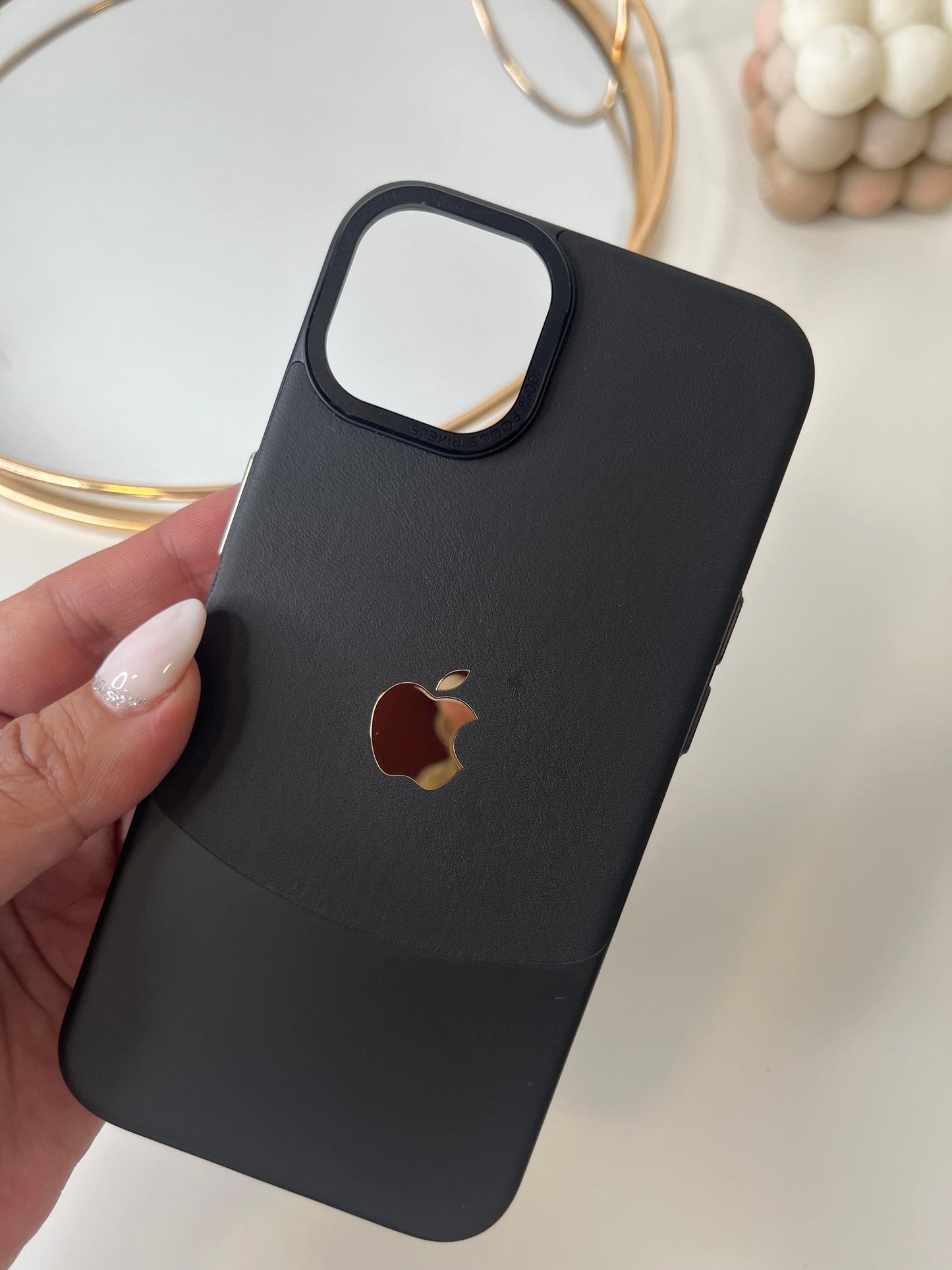 Leather Case Para iPhone